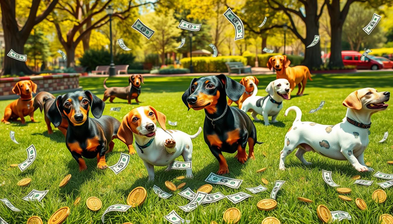how much are dachshund dogs cost​